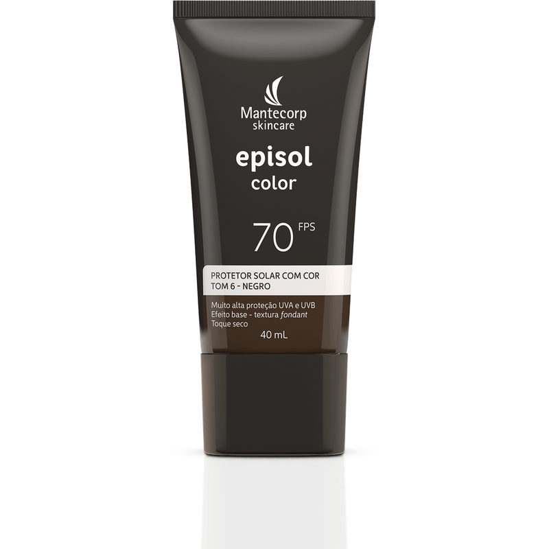 Protetor Solar Facial Episol Color FPS 70 | Tom 1 - Extra Claro 40ml