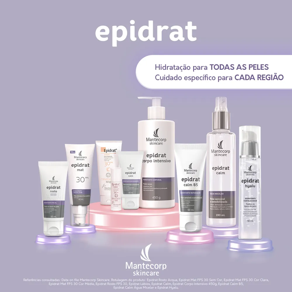 Hidratante Facial Epidrat Mat Com Cor FPS 30 | Tom Claro - 40ml
